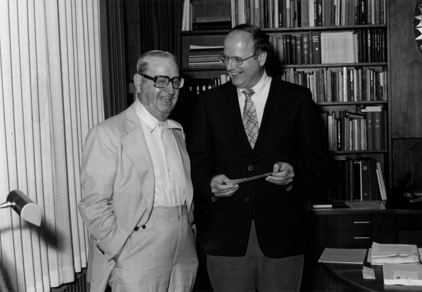 Andrews University president Joseph Grady Smoot and Joseph Camer