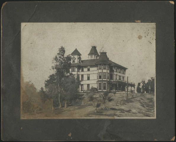 View of the Paradise Valley Sanitarium coming up the hill