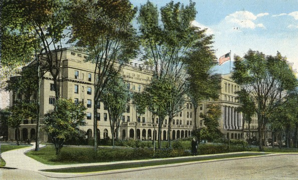 Battle Creek Sanitarium north end view [drawing]