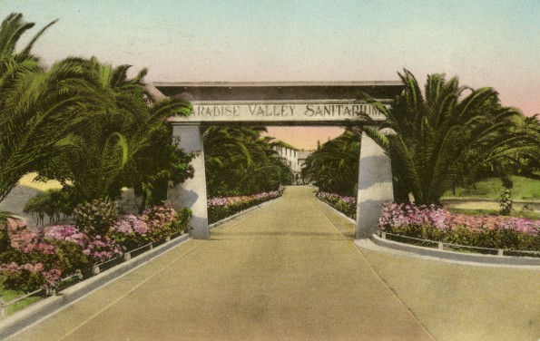 Paradise Valley Sanitarium gateway [drawing]