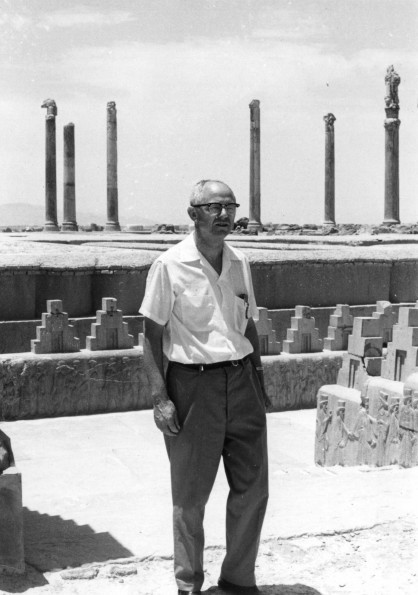 Andrews University president Richard L Hammill sightseeing at the ancient ceremonial capital of Persia