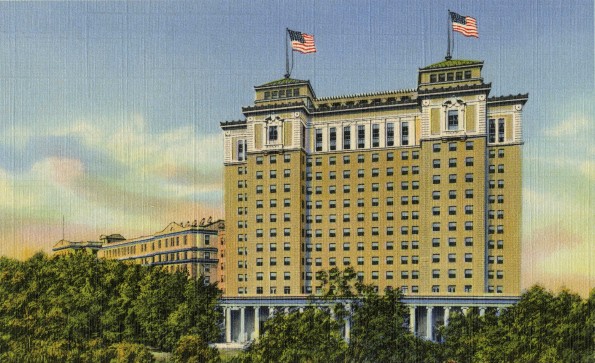 Battle Creek Sanitarium Tower Building with original building [drawing]