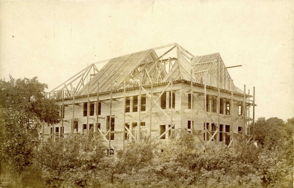 Emmanuel Missionary College administration building (South Hall) under construction