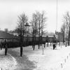 Flag raising at the Medical Cadet Corps training facility at Grand Ledge, Michigan