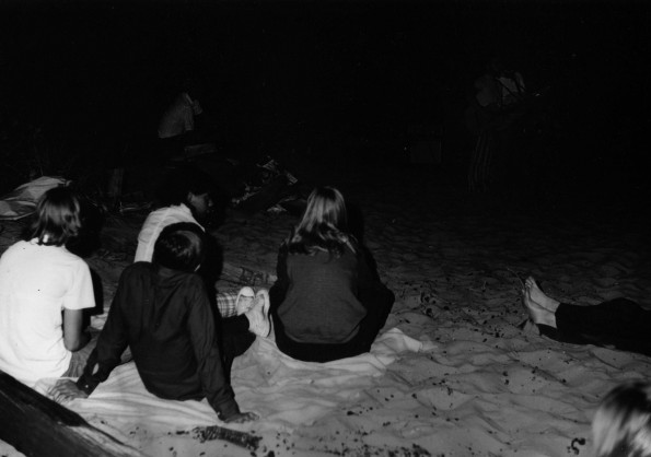 Andrews Academy students fellowship at the beach