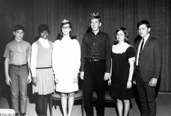 Andrews University Elementary Junior high courtesy king and queen, 1968-1969