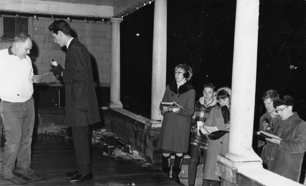 Ingathering with a singing band