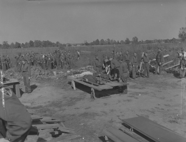 Medical Cadet Corps stretcher training