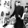 People from southern Asia show objects from their country as part of the World Mission Exhibit at Andrews University Feb. 21 thru Mar. 1, 1967
