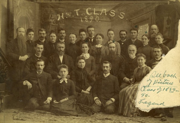 Battle Creek Sanitarium Health and Temperance graduating class, 1889-1890