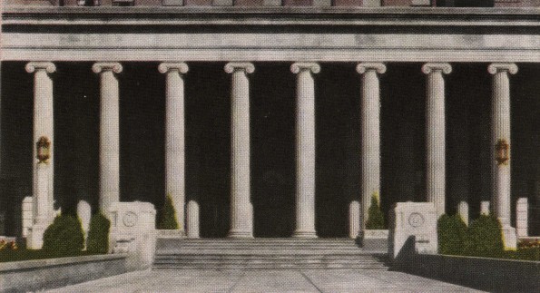 Percy Jones General Hospital Colonnade entrance [drawing]