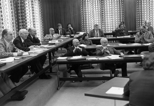 Andrews University board of trustees 1976-1977 in session