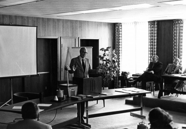 Andrews University board of trustees 1976-1977 in session