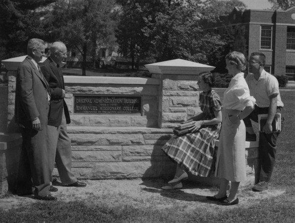 Emmanuel Missionary College Administration Building (South Hall) monument