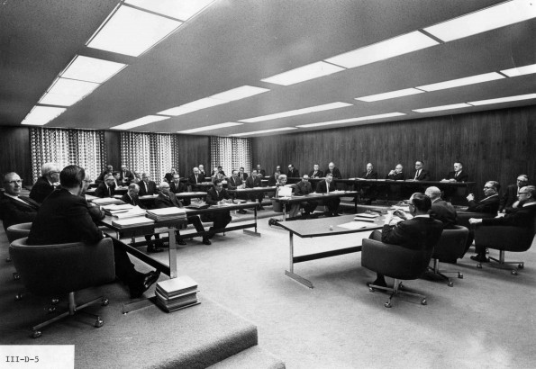 Andrews University board of trustees 1967-1968 in session