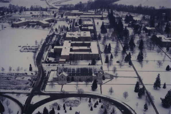 Andrews University aerial view from the south