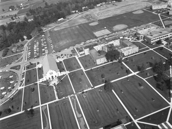 Andrews University aerial view from the west