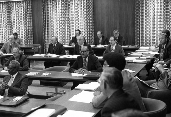 Andrews University board of trustees 1976-1977 in session