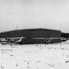 Three planes parked at the Andrews University airport at winter