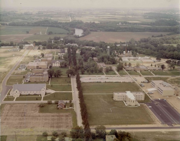 Andrews University aerial view from the south