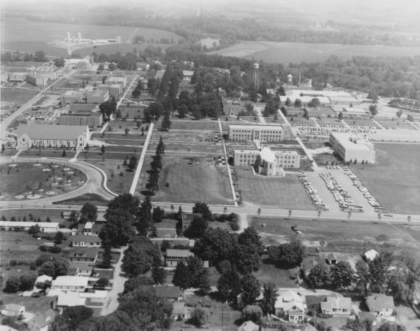 Andrews University aerial view from the south