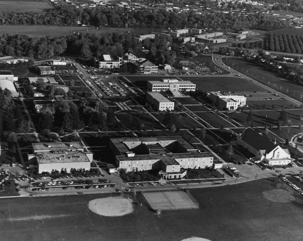 Andrews University aerial view from the west