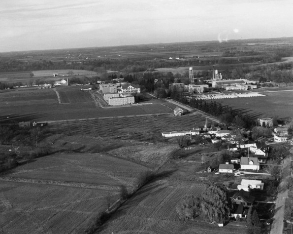 Emmanuel Missionary College aerial view from the south-west