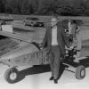 Edwin Buck, Andrews University alumus, and a plane which he designed and built