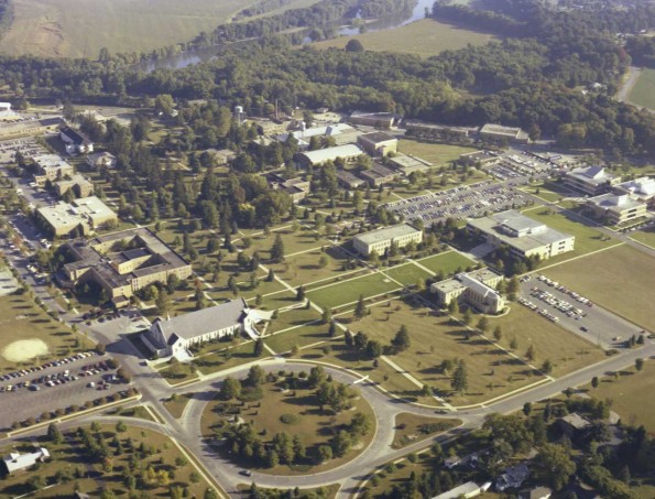 Andrews University aerial view from the south-west