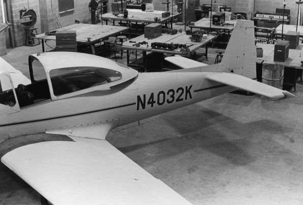 Plane at Andrews University Airport aviation department