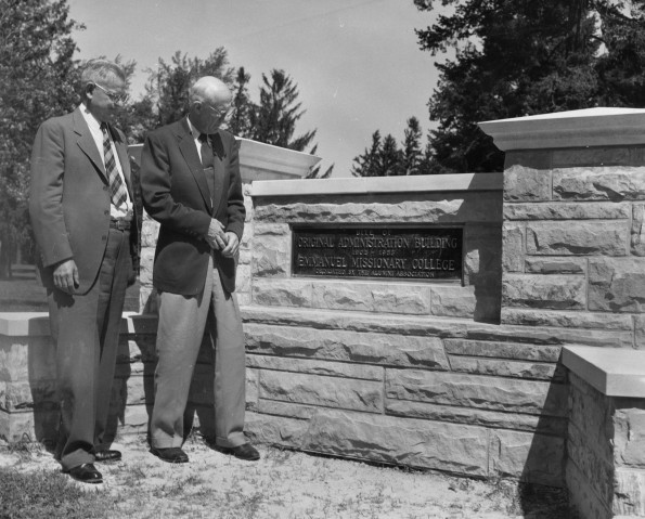 Emmanuel Missionary College Administration Building (South Hall) monument