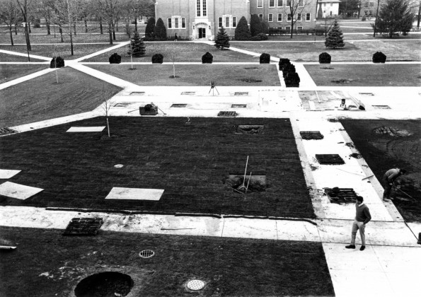 Emmanuel Missionary College Campus Scenes Sidewalk (Construction)