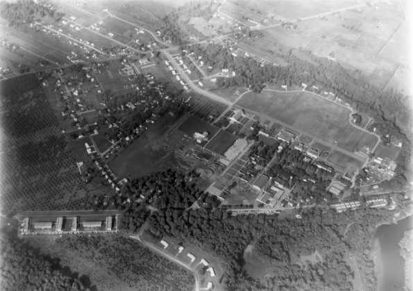 Andrews University aerial view from high elevation