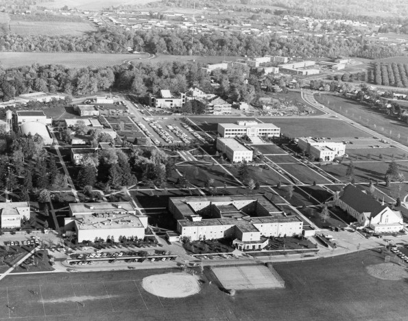 Andrews University aerial view from the west