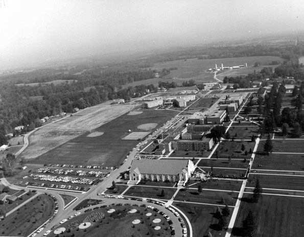 Andrews University aerial view from the south-east