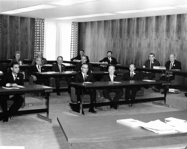 Andrews University board of trustees 1966-1967 in session