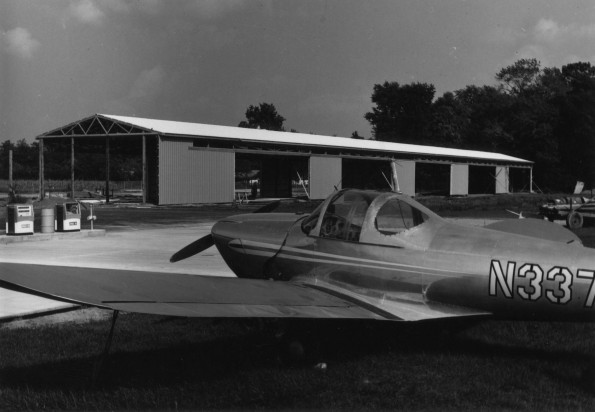 Construction of a 10-bay T-hangar at Andrews University Airport