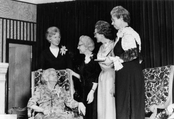 Andrews University deans of women at the open house for Andrews university Lamson House