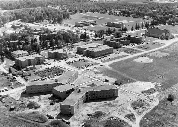 Andrews University aerial view from the north-west