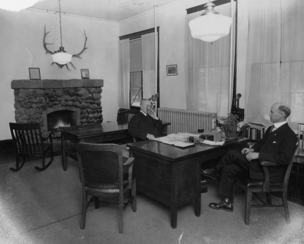 Emmanuel Missionary College president Federick H Griggs and Business Manager Fred L Green