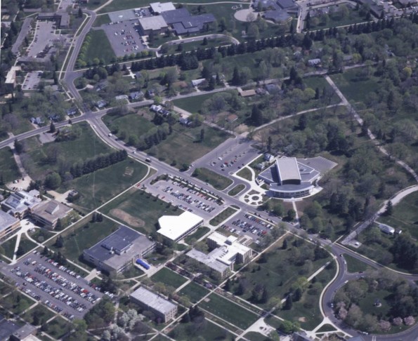 Andrews University aerial view from the north-east