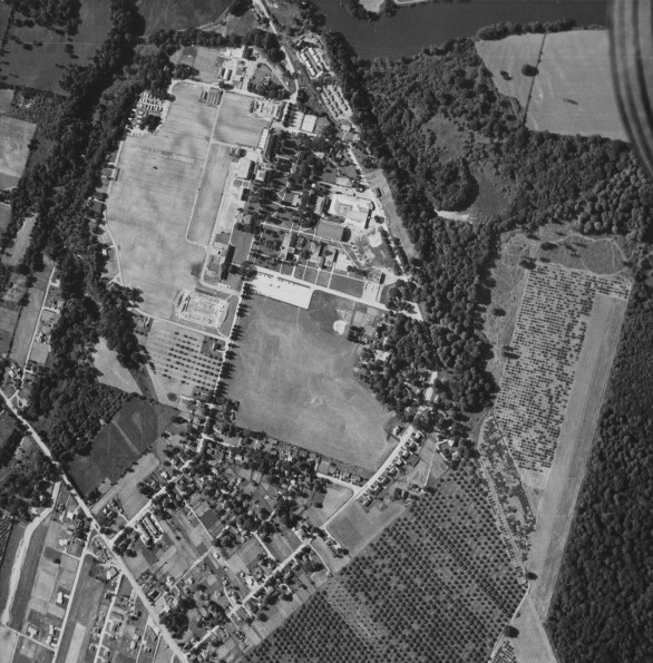 Emmanuel Missionary College aerial view from the south-east