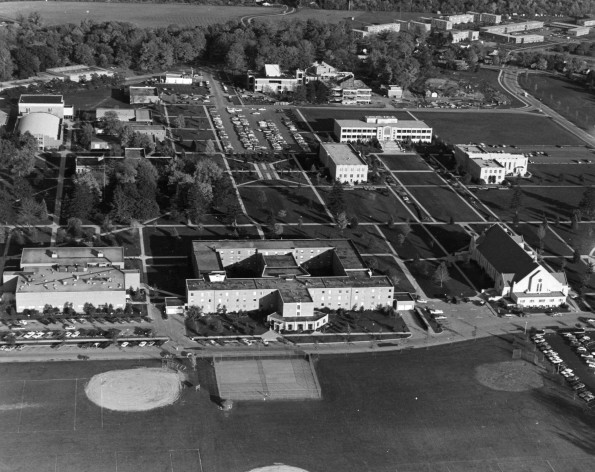 Andrews University aerial view from the west