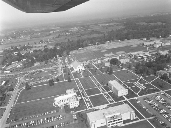 Andrews University aerial view from the east