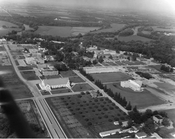 Andrews University aerial view from the south-west
