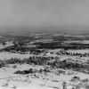 Andrews University aerial view from the south-west in winter with snow