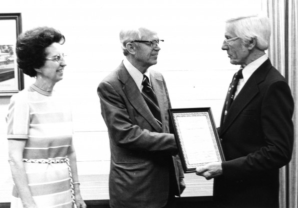 Andrews University president Richard L Hammill recieved the 'Certificate of Excellence' from the Board of Education of the Berrien Springs Public Schools