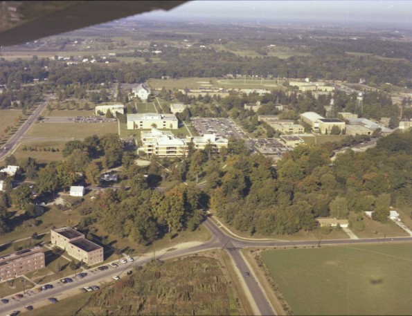 Andrews University aerial view from the east
