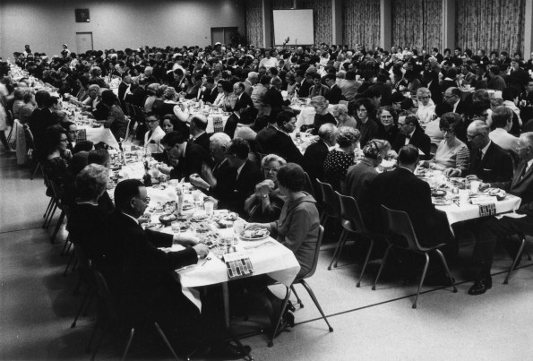 [A fellowship fundraising dinner to raise money for the new AU elementary school]