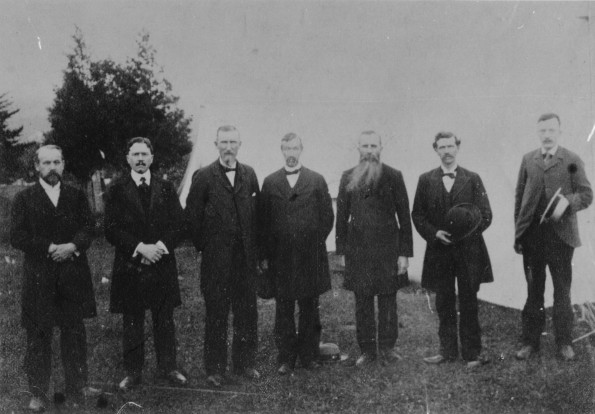 Pastors at the camp meeting at Dixville, Quebec